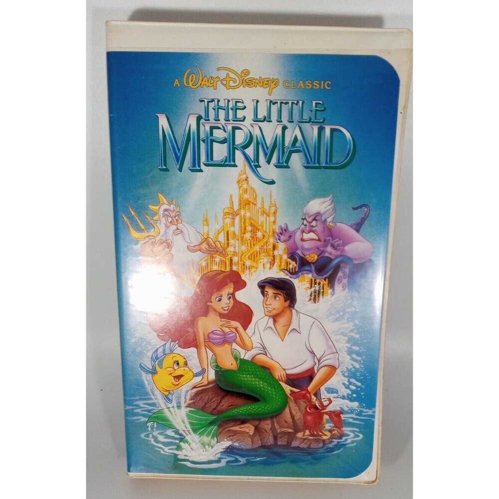 Disney The Little Mermaid (VHS, 1989) Banned Cover THE CLASSICS Black Diamond